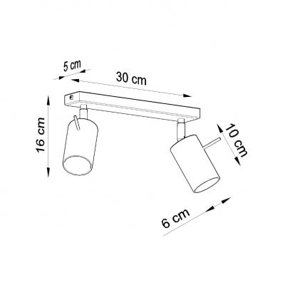 Plafon lampa do salonu/sypialni RING 2 biały SOLLUX (SL.0088)